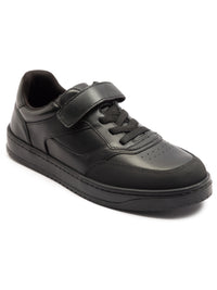 Boys Black Leather School Shoes 