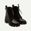 Girls’ Black Lace Up Ankle Boots