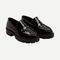 Girls’ Black Chunky School Loafers 