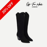 Black Cowboy Heels Boots 