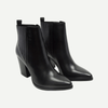 Black Leather Ankle Boots