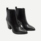 Black Leather Ankle Boots