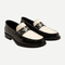 Men’s Black & White Penny Loafers
