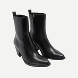 Black Pointed Toe Ankle Boots
